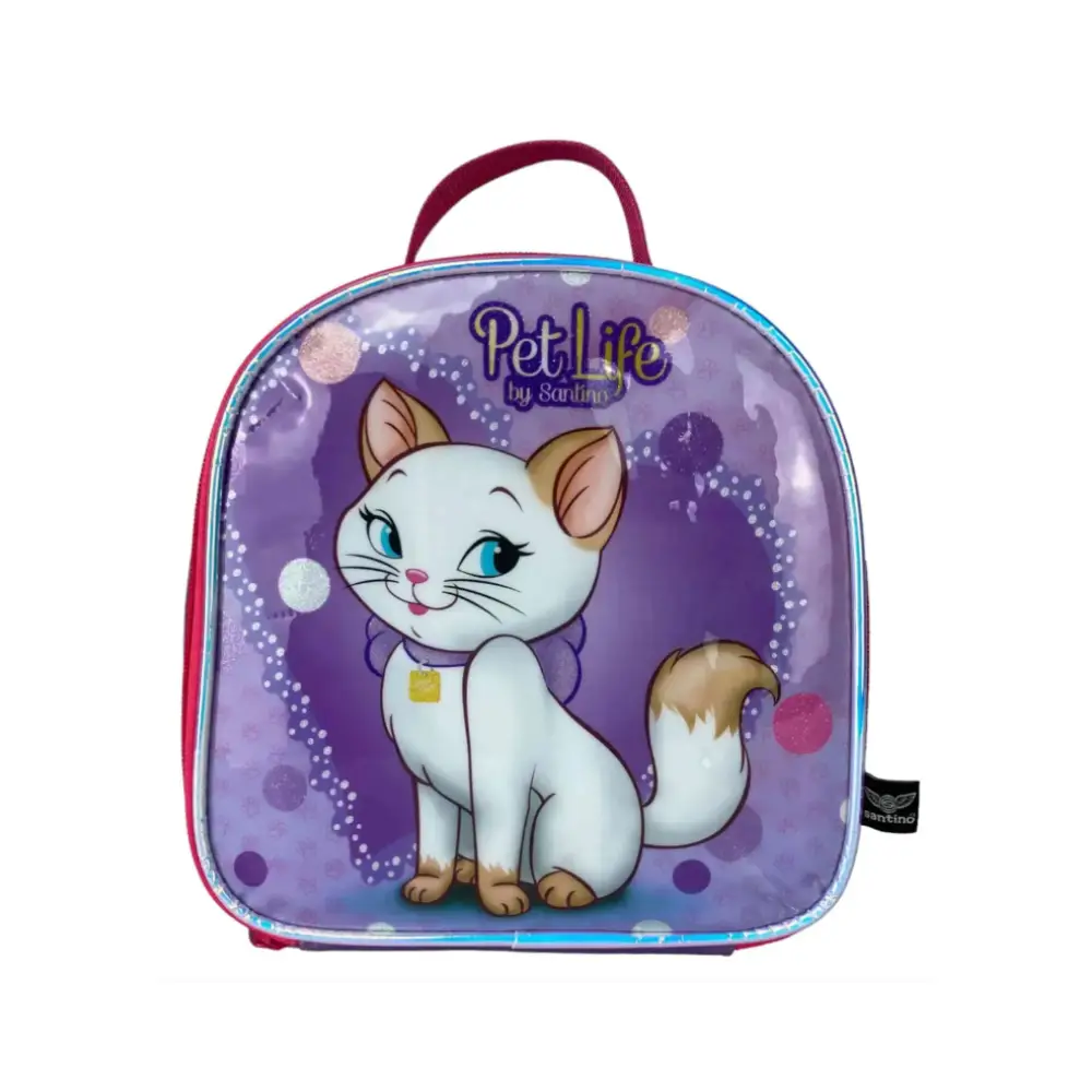 Kit Escolar Infantil Gatinha Mia 3 Peças Santino - Imagem 5